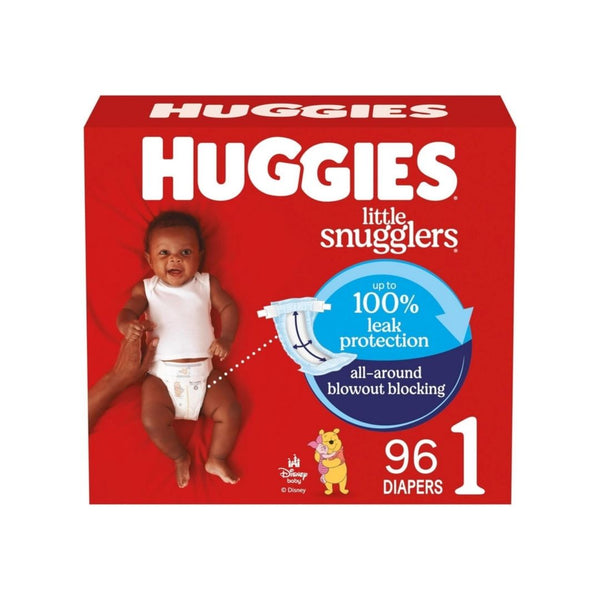 96 Huggies Little Snugglers Size 1 Diapers