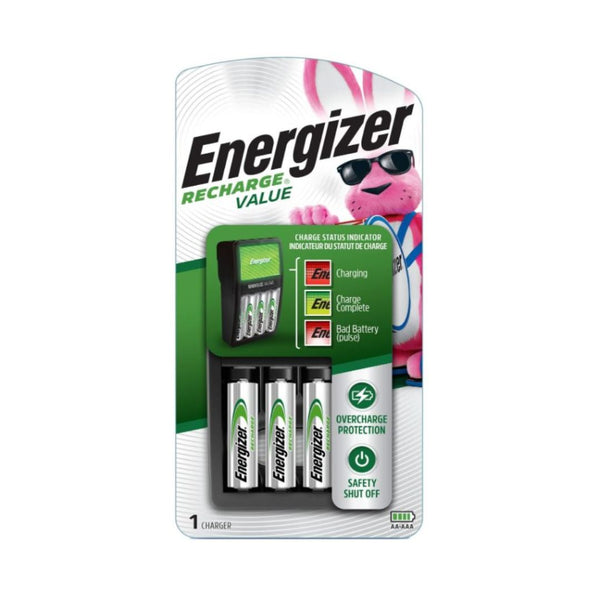 Energizer Recharge Value Charger with 4 AA Batteries