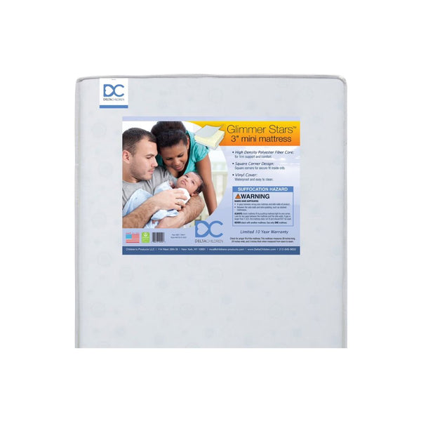 Delta Children 3″ Dual Sided Mini/Portable Baby Crib Mattress