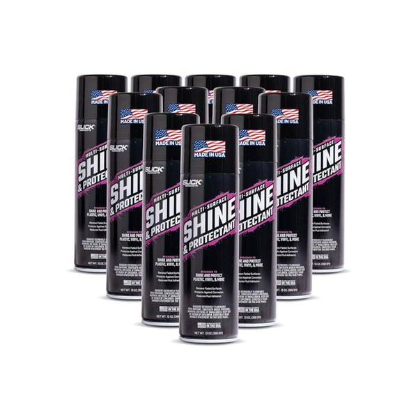 12 Pack Slick Products Multi-Surface Shine Protectant Spray