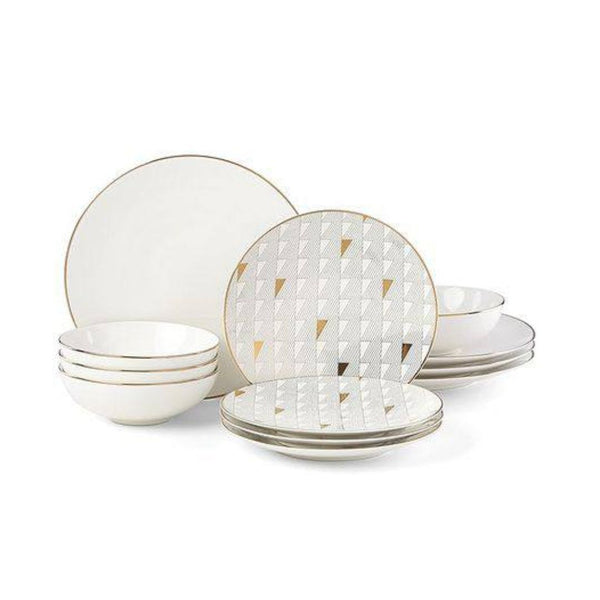 12-Piece Lenox White Trianna Dinnerware Set