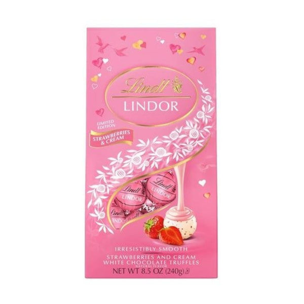Lindt Lindor Strawberries & Cream White Chocolate Truffles