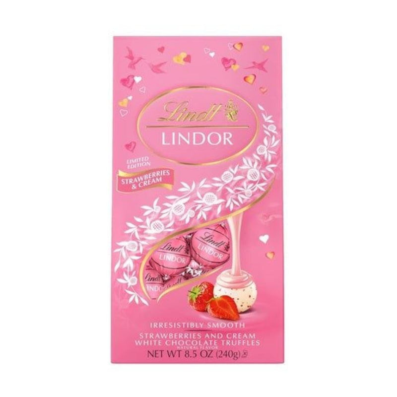 Lindt Lindor Strawberries & Cream White Chocolate Truffles – simplexdeals