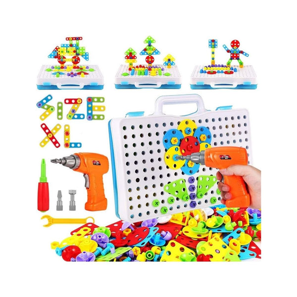 244-Pcs Electric Screwdriver DIY Building Toy