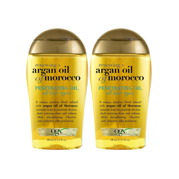 Pack of 2 OGX Renewing + Argan Oil of Morocco Penetrating Hair Oil Treatment