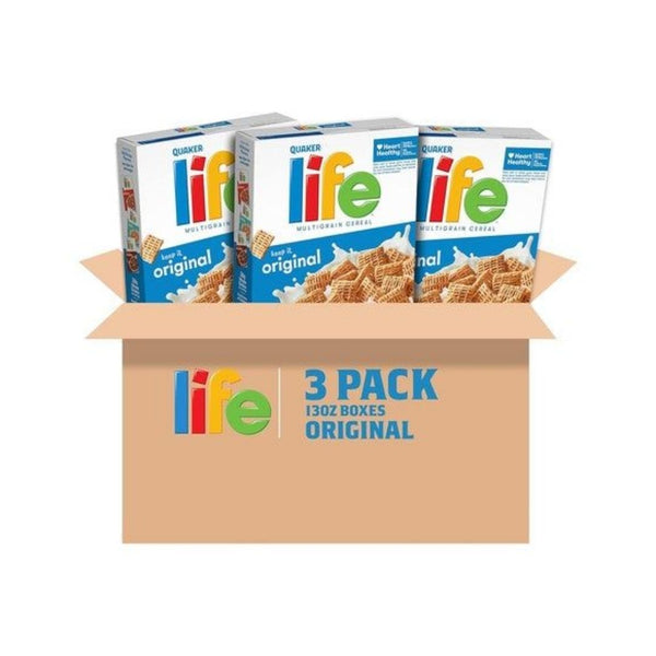 3 Boxes Quaker Life Breakfast Cereal (OU)