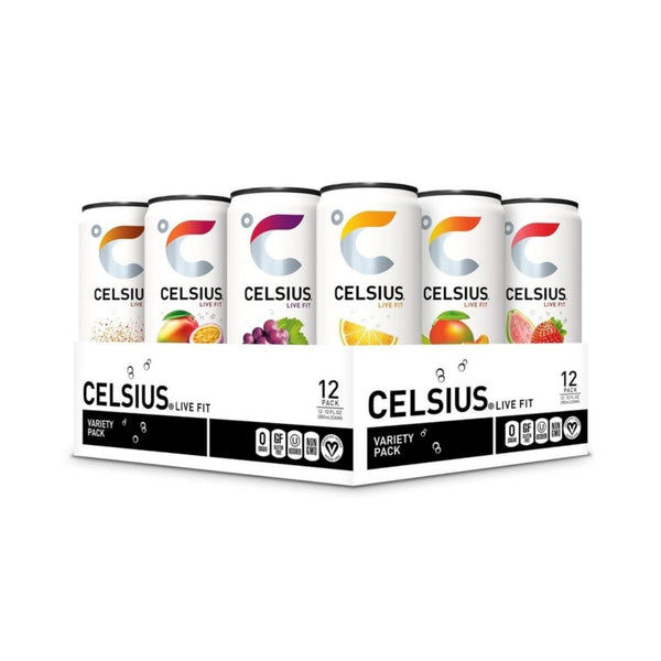 12 Cans of CELSIUS Assorted Flavors Official Variety Pack