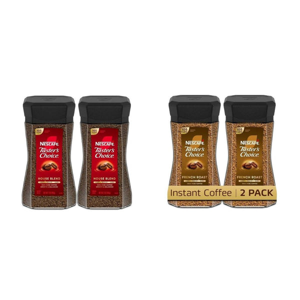 2-Pk NESCAFÉ Taster's Choice Coffee [French Roast or House Blend]