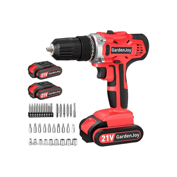 Cordless Drill with 2 Batteries and Charger
