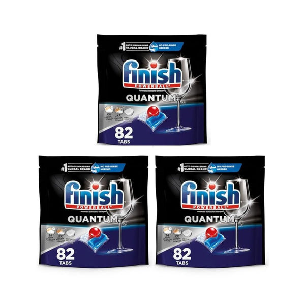 3 Pack 82 Count Finish Quantum Dishwasher Detergent Pods + $15 Amazon Credit!