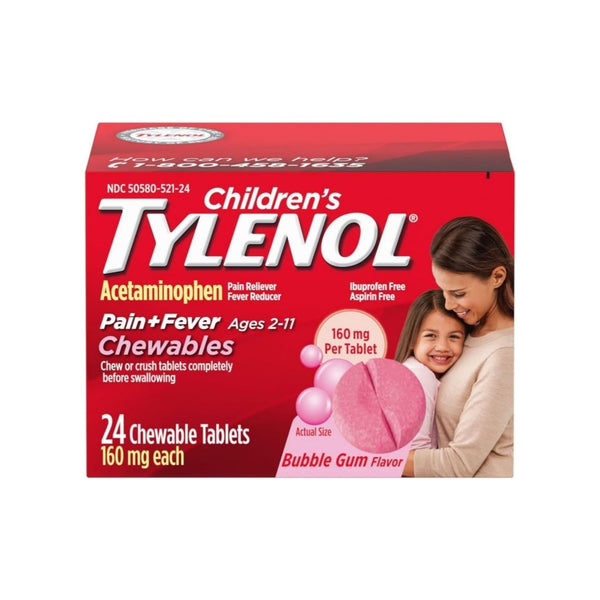 Tylenol Children’s Liquid or Chewable Pain + Fever Reducer