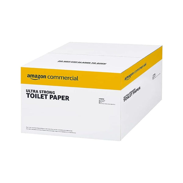 36 Rolls of AmazonCommercial 2-Ply White Ultra Strong Toilet Paper