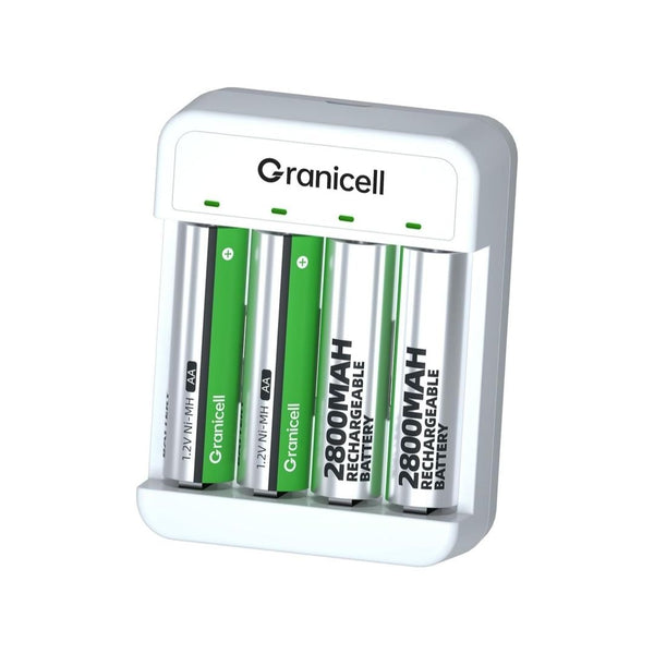 Rechargeable AA Batteries with Charger