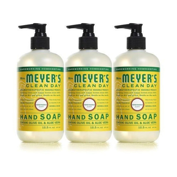 3 Bottles Mrs. Meyer's Clean Day Hand Soap