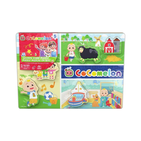 Cocomelon Chunky Musical Wooden Sound Puzzle