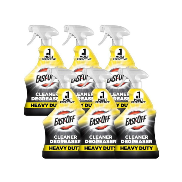 6-Pk Easy Off Heavy Duty Degreaser Cleaner Spray