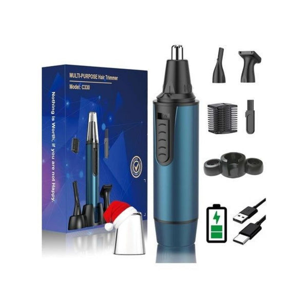 3-in-1 Rechargeable Nose, Ear & Eyebrow Hair Trimmer