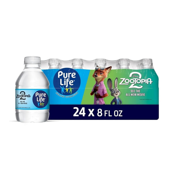 24 Bottles of 8 Fl Oz Pure Life Purified Water