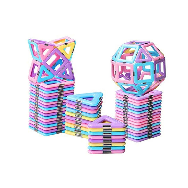 40-Pcs Magnetic STEM Building Tiles Castle Blocks Set