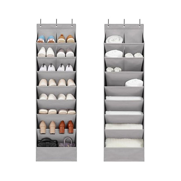 2 Pack Over the Door Shoe Organizer Rack