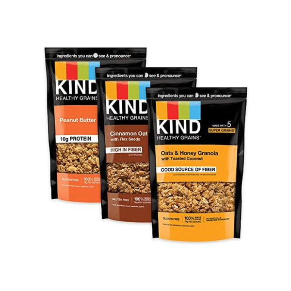 3 Pack KIND Healthy Grains Granola Variety