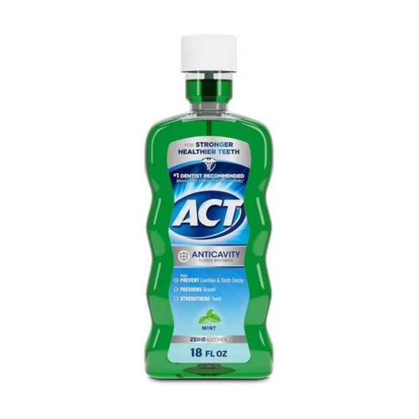 ACT Anticavity Zero Alcohol Fluoride Mouthwash