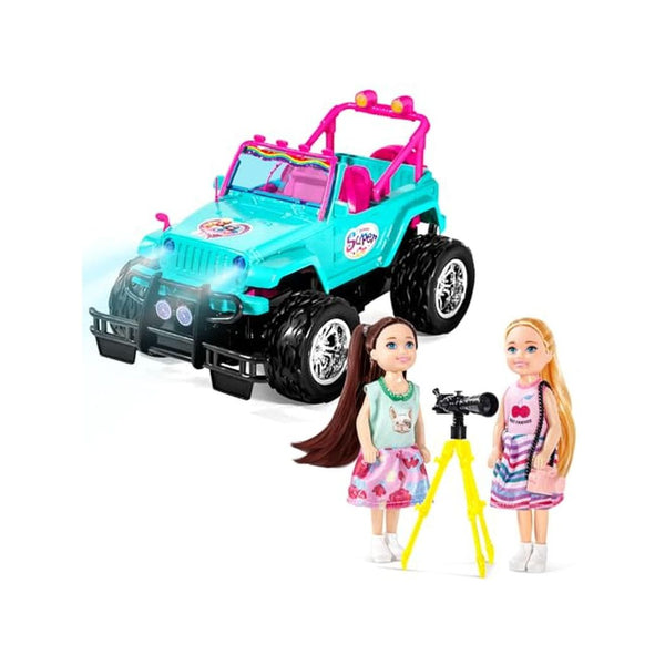 Remote Control Car with 5.5-Inch Doll Toy Set