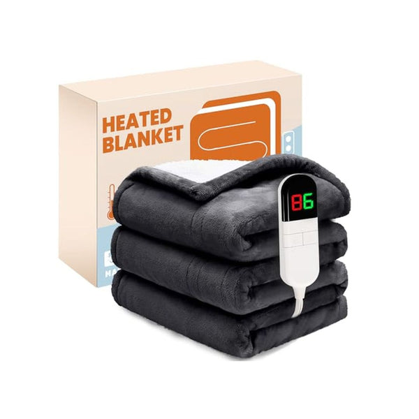 Electric Heated Throw Blanket with Auto Shutoff