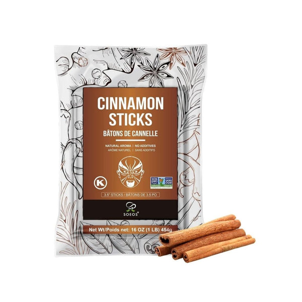 Soeos Cinnamon Sticks, 16 oz