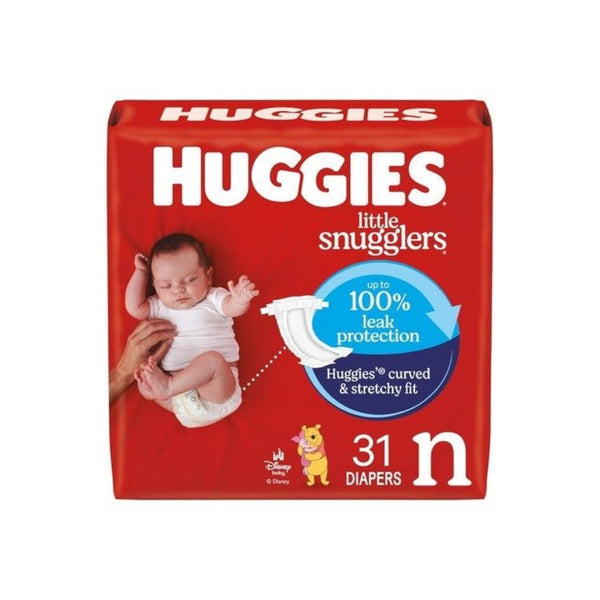 31-Count Huggies Newborn Little Snugglers Baby Diapers