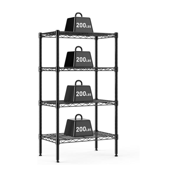 4-Tier DUMOS Metal Wire Storage Shelves