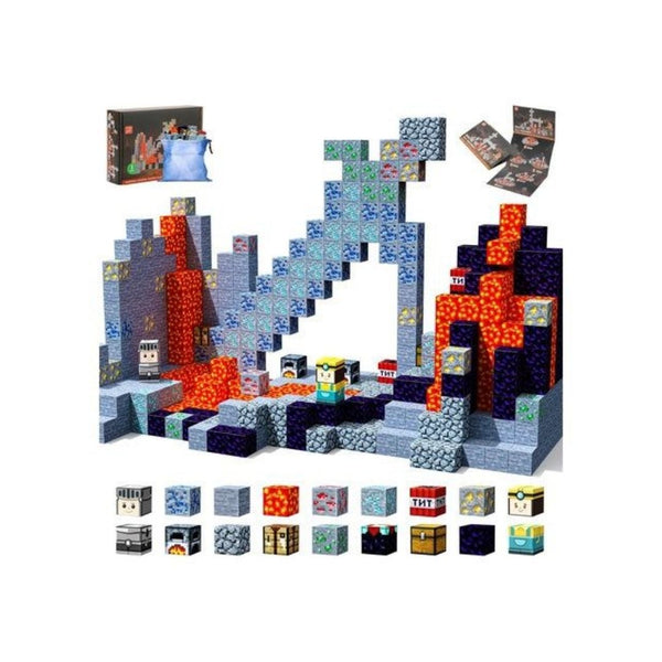 100 Piece Magnetic Building Blocks