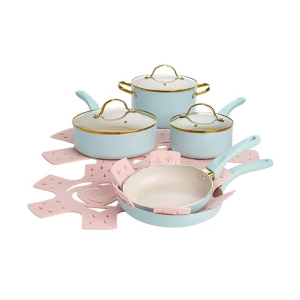 12-Piece Paris Hilton Epic Nonstick Pots And Pans Set