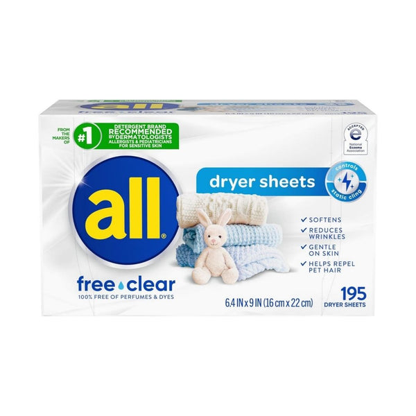 195-Count all Fabric Softener Dryer Sheets