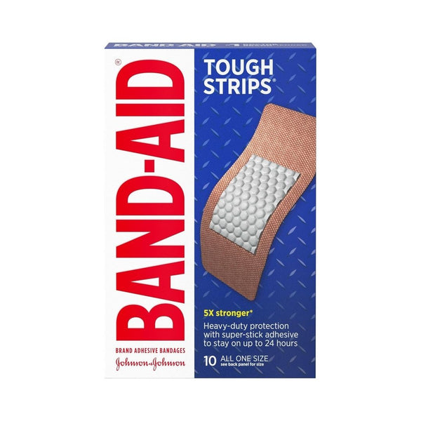 10-Count Band-Aid Brand Tough Strips Adhesive Bandages