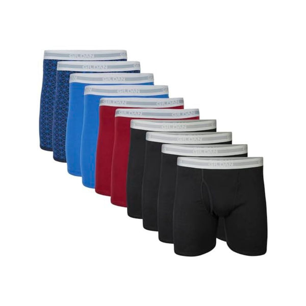 10 Pack Of Gildan Underwear Boxer Briefs
