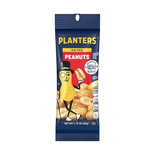 Pack of 12 PLANTERS Salted Peanuts