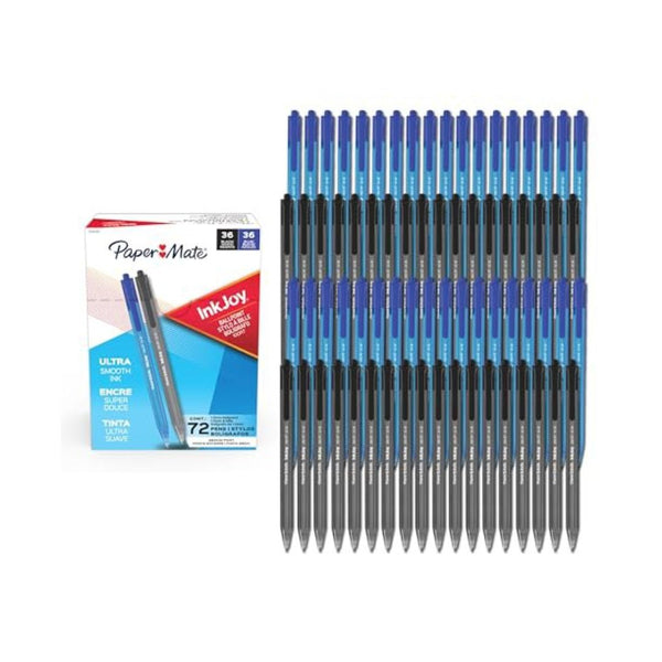 72 Pack Of Paper Mate InkJoy Assorted Ballpoint Pens