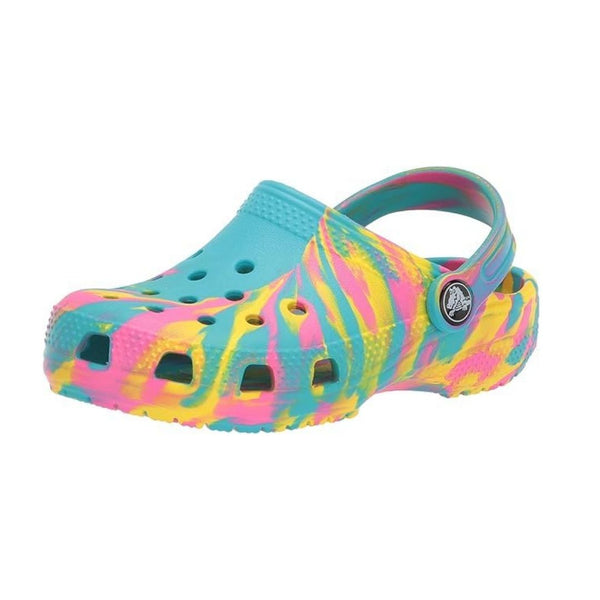 Crocs Kids’ Classic Marbled Tie-Dye Clogs