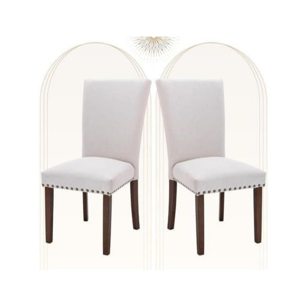 Set of 2 COLAMY Upholstered Parsons Dining Chairs