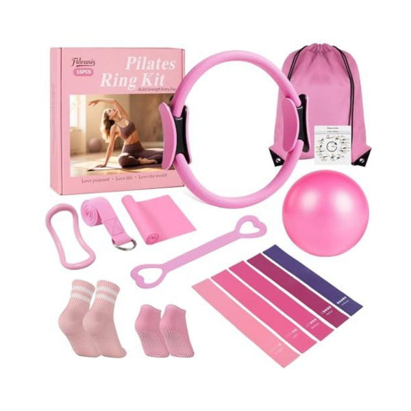 Pilates Ring Ball and Resistance Bands Set