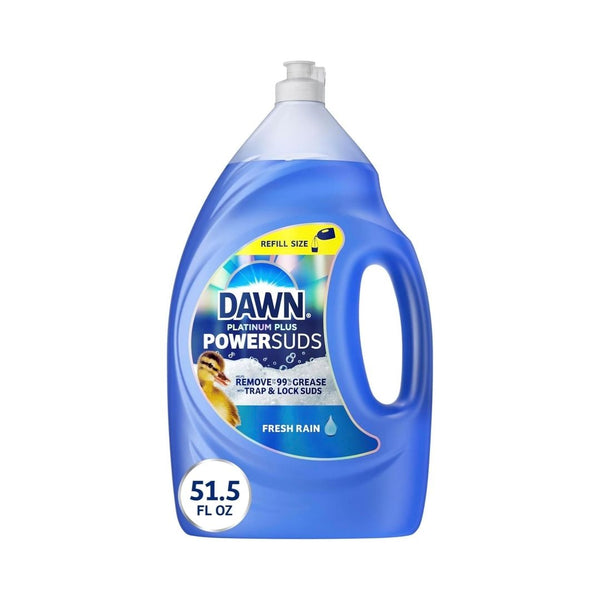Dawn Platinum Plus PowerSuds Liquid Dish Soap, 51.5 oz. Refill