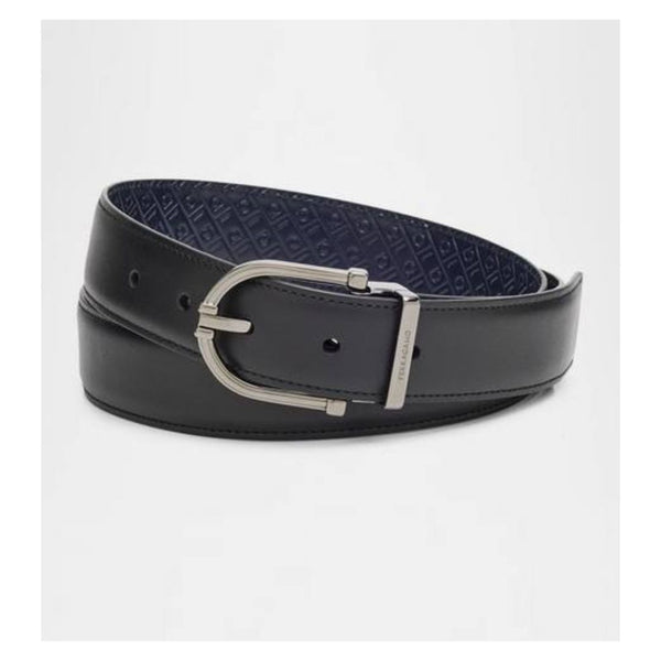 Ferragamo Men's Gancio-Embossed Reversible Leather Belt