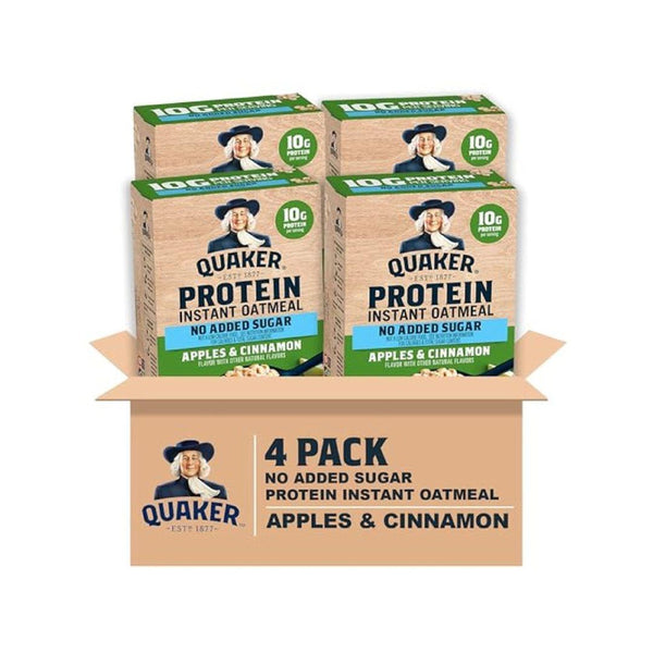 24 Pack Quaker Apple Cinnamon Protein Oatmeal Packets (OU-D)