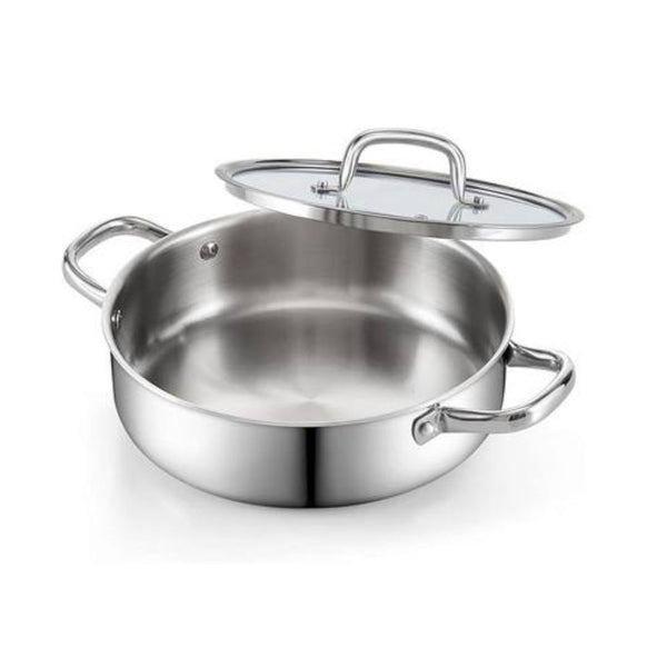 Cook N Home 4-Quart Stainless Steel Saute Pan