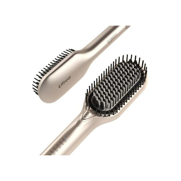 Ionic Hair Straightener Brush with Cool Air System