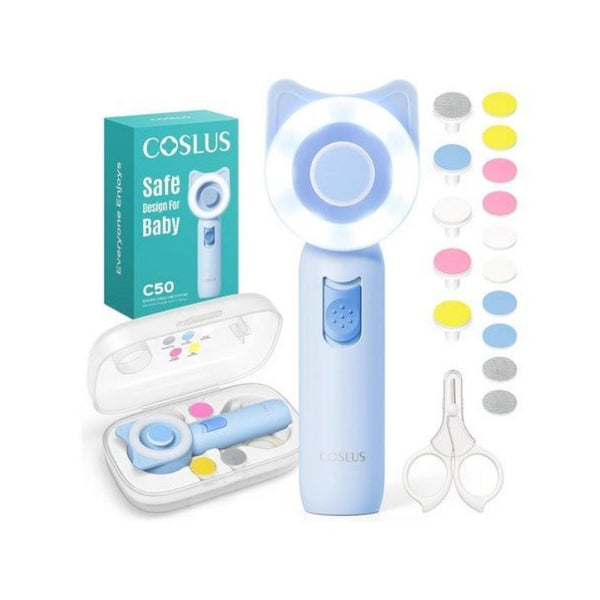 16-in-1 Electric Baby Nail Trimmer with LED Light