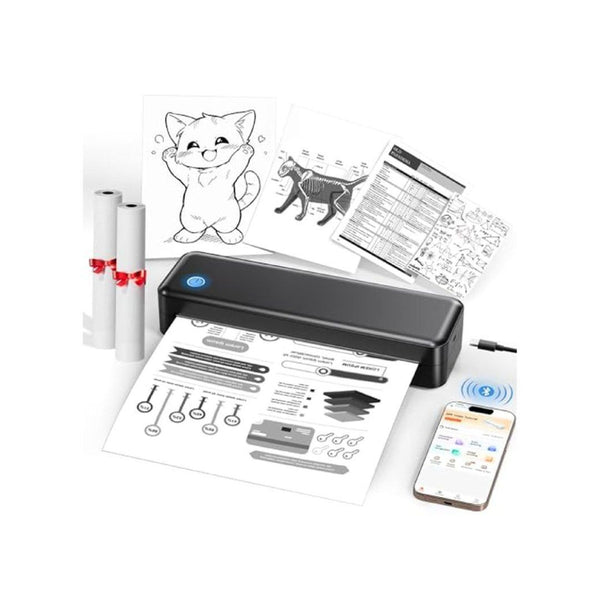 Wireless Inkless Thermal Letter-Size Portable Printer