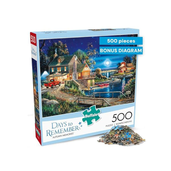 Buffalo Games Autumn Memories 500 Piece Jigsaw Puzzle