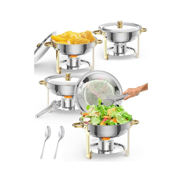 4-Pack 5QT Chafing Dish Buffet Set